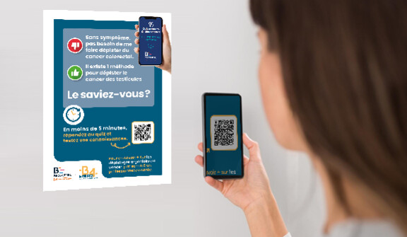 affiche avec qrcode vers le jeu en ligne
