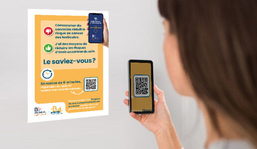 affiche avec qrcode vers le jeu en ligne